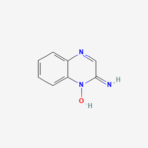 molecular formula C8H7N3O B13781528 2-Aminoquinoxaline N-oxide CAS No. 6479-23-8