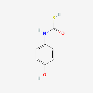 molecular formula C7H7NO2S B13781536 (4-Hydroxyphenyl)carbamothioic acid CAS No. 92903-52-1
