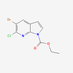 5-Bromo-6-chloro-1-ethoxycarbonyl-7-azaindole