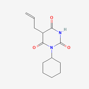 molecular formula C13H18N2O3 B13781542 5-Allyl-1-cyclohexylbarbituric acid CAS No. 890-05-1