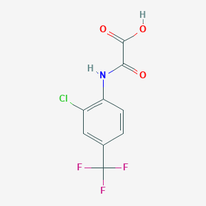 molecular formula C9H5ClF3NO3 B13781548 [2-Chloro-4-(trifluoromethyl)anilino](oxo)acetic acid CAS No. 90720-06-2