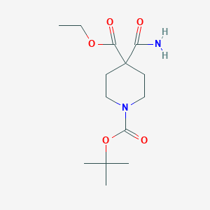 N-Boc-4-Carbamoyl piperidine-4-carboxylic acid ethyl ester