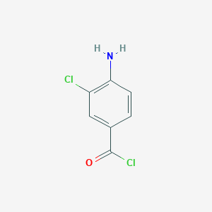 molecular formula C7H5Cl2NO B137816 4-Amino-3-chlorobenzoyl chloride CAS No. 130669-69-1