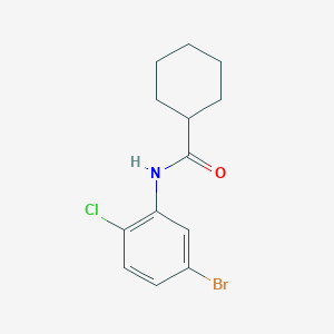 molecular formula C13H15BrClNO B13781605 Cyclohexanecarboxamide, n-(5-bromo-2-chlorophenyl)- 