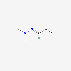 molecular formula C5H12N2 B13781673 Propionaldehyde dimethylhydrazone CAS No. 7422-93-7