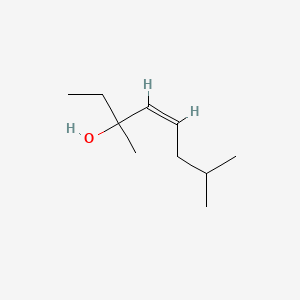 molecular formula C10H20O B13781700 4-Octen-3-ol, 3,7-dimethyl-, (4Z)- CAS No. 68892-26-2