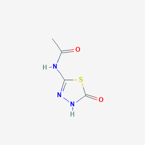 molecular formula C4H5N3O2S B13781726 N-(2-oxo-3H-1,3,4-thiadiazol-5-yl)acetamide 