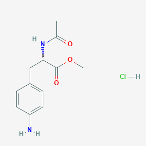 molecular formula C12H17ClN2O3 B1378174 (S)-AC-2-氨基-3-(4-氨基苯基)丙酸甲酯盐酸盐 CAS No. 60521-89-3