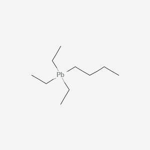 molecular formula C10H24Pb B13781776 Butyltriethylplumbane CAS No. 64346-32-3