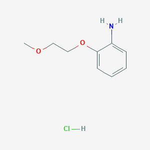 molecular formula C9H14ClNO2 B1378180 [2-(2-甲氧基乙氧基)苯基]胺盐酸盐 CAS No. 1559062-15-5