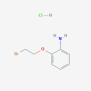 molecular formula C8H11BrClNO B1378182 2-(2-Bromoethoxy)aniline, HCl CAS No. 1393442-08-4