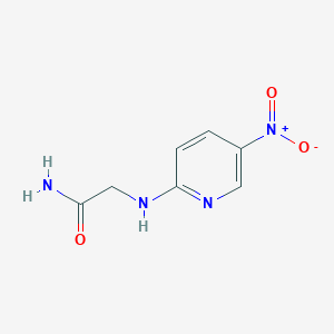 molecular formula C7H8N4O3 B13781824 Acetamide,2-[(5-nitro-pyridin-2-YL)amino]- 