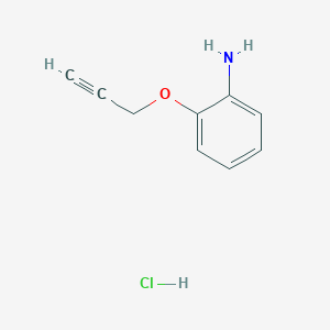 molecular formula C9H10ClNO B1378183 [2-(2-Propyn-1-yloxy)phenyl]amine hydrochloride CAS No. 1559062-13-3