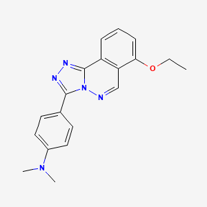 molecular formula C19H19N5O B13781833 3-(4-(Dimethylamino)phenyl)-6-ethoxy-1,2,4-triazolo(3,4-a)phthalazine CAS No. 87540-43-0