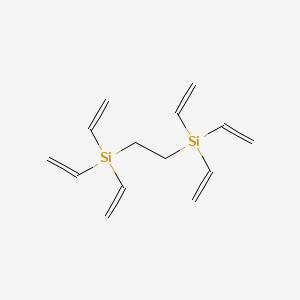 molecular formula C14H22Si2 B13781835 Silane, 1,2-ethanediylbis[triethenyl- CAS No. 72259-77-9