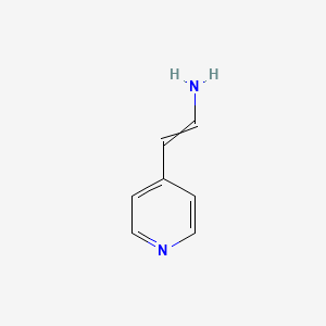 molecular formula C7H8N2 B13781839 Ethenamine, 2-(4-pyridinyl)- 
