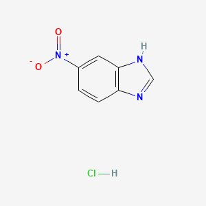 molecular formula C7H6ClN3O2 B13781841 5-Nitro-1H-benzimidazole monohydrochloride CAS No. 72928-09-7