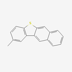 molecular formula C17H12S B13781842 Benzo(b)naphtho(2,3-d)thiophene, 2-methyl- CAS No. 83656-84-2