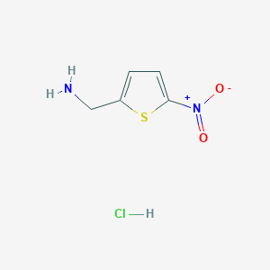 molecular formula C5H7ClN2O2S B1378186 2-(Aminomethyl)-5-nitrothiophene Hydrochloride CAS No. 1418117-90-4