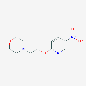 molecular formula C11H15N3O4 B13781881 2-(2-Morpholinoethoxy)-5-nitropyridine 