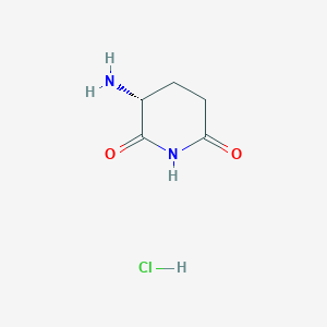 molecular formula C5H9ClN2O2 B1378191 (R)-3-Amino-piperidine-2,6-dione hydrochloride CAS No. 1801140-47-5