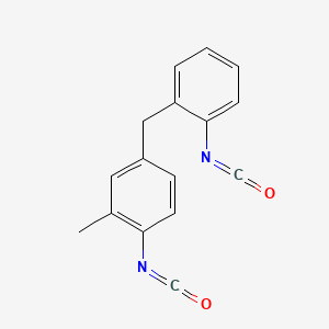 molecular formula C16H12N2O2 B13781911 4-(o-Isocyanatobenzyl)-o-tolyl isocyanato CAS No. 94166-82-2