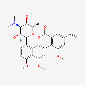 molecular formula C29H31NO8 B13781917 O-Deacetyl-ravidomycin 