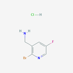 molecular formula C6H7BrClFN2 B1378194 (2-Bromo-5-fluoropyridin-3-yl)methanamine hydrochloride CAS No. 1428532-95-9