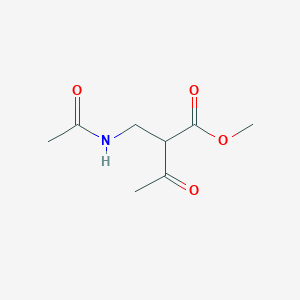 molecular formula C8H13NO4 B13781946 Methyl 2-(acetamidomethyl)-3-oxobutanoate CAS No. 920008-01-1