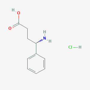 molecular formula C10H14ClNO2 B1378197 (S)-4-Amino-4-phenyl-butyric acid hydrochloride CAS No. 56523-54-7