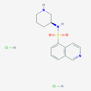 molecular formula C14H19Cl2N3O2S B13781982 N-[(3S)-piperidin-3-yl]isoquinoline-5-sulfonamide;dihydrochloride 