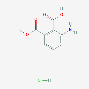 molecular formula C9H10ClNO4 B1378199 2-Amino-6-(methoxycarbonyl)benzoic Acid Hydrochloride CAS No. 311310-97-1