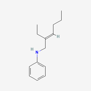 molecular formula C14H21N B13781992 N-(2-Ethyl-2-hexenyl)aniline CAS No. 68258-67-3
