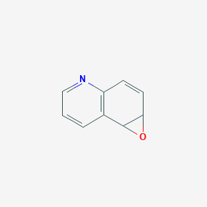 molecular formula C9H7NO B137820 1a,7b-Dihydrooxireno[2,3-f]quinoline CAS No. 130536-37-7