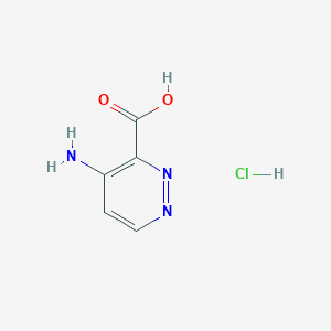 molecular formula C5H6ClN3O2 B1378203 4-Amino-pyridazine-3-carboxylic acid hydrochloride CAS No. 1414958-84-1