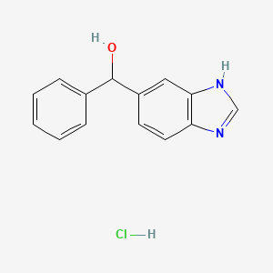 1H-1,3-BENZODIAZOL-5-YL(PHENYL)METHANOL, HCL