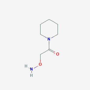 molecular formula C7H14N2O2 B13782067 Piperidine, 1-[(aminooxy)acetyl]- 