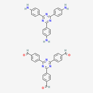 molecular formula C45H33N9O3 B13782089 Tti-cof 
