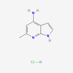 molecular formula C8H10ClN3 B1378209 4-Amino-6-methyl-7-azaindole hydrochloride CAS No. 1190320-03-6