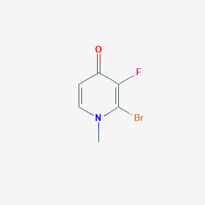 molecular formula C6H5BrFNO B1378210 2-Bromo-3-fluoro-1-methylpyridin-4(1H)-one CAS No. 1312440-89-3