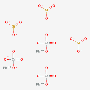 molecular formula Cr3O21Pb3Si3-6 B13782131 Trilead chromate silicate CAS No. 69011-07-0