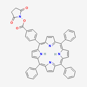 molecular formula C49H33N5O4 B13782158 (2,5-Dioxopyrrolidin-1-yl) 4-(10,15,20-triphenyl-21,23-dihydroporphyrin-5-yl)benzoate 