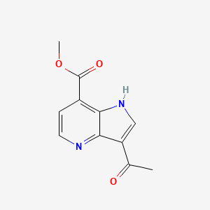 3-Acetyl-4-azaindole-7-carboxylic acid methyl ester