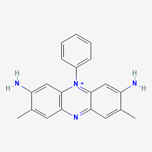 molecular formula C20H19N4+ B13782208 3,7-Diamino-2,8-dimethyl-5-phenylphenazin-5-ium CAS No. 7006-08-8
