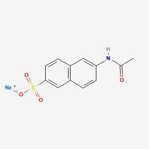 molecular formula C12H10NNaO4S B13782227 Sodium 6-acetamidonaphthalene-2-sulphonate CAS No. 93689-94-2