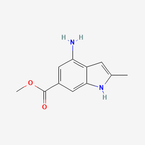 4-Amino-2-methyl-1H-indole-6-carboxylic acid methyl ester