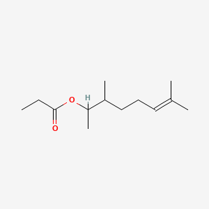 molecular formula C13H24O2 B13782276 3,7-Dimethyloct-6-en-2-yl propionate CAS No. 97889-96-8