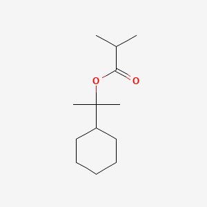 molecular formula C13H24O2 B13782309 1-Cyclohexyl-1-methylethyl isobutyrate CAS No. 63574-03-8