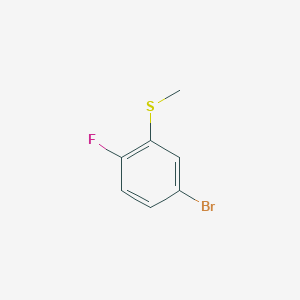 molecular formula C7H6BrFS B1378231 5-Bromo-2-fluorothioanisole CAS No. 1370025-62-9
