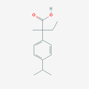 molecular formula C14H20O2 B13782328 2-(4-Isopropylphenyl)-2-methylbutanoic acid 